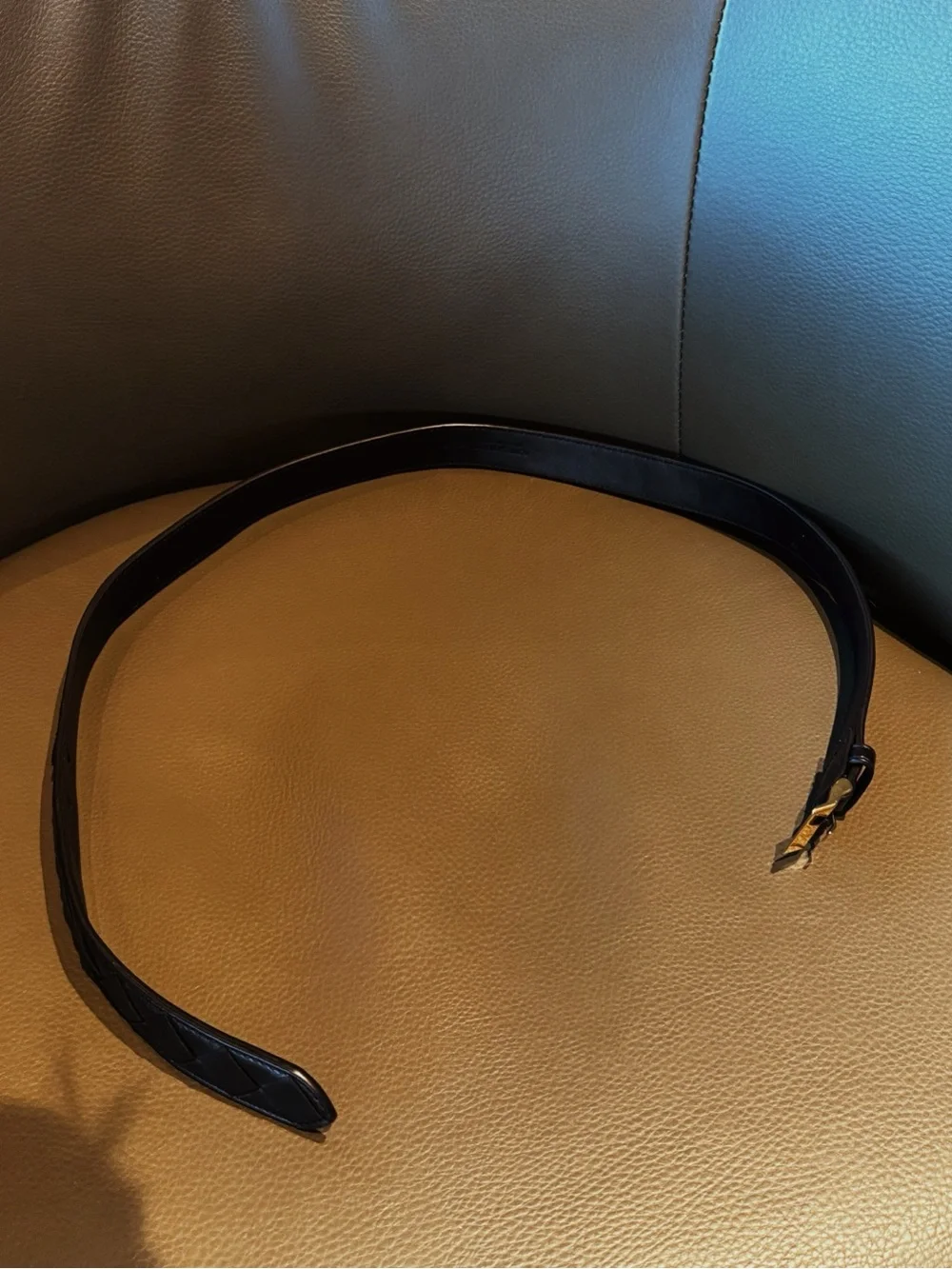 BOTTEGA VENETA Intrecciato leather belt